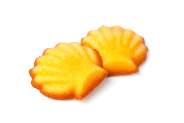 マドレーヌ お菓子 白背景