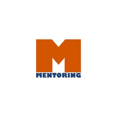 Mentoring M icon isolated on white background