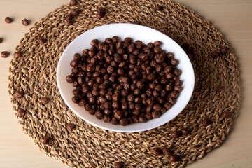photo glazed balls in a round white plate