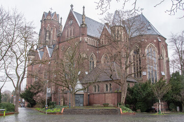 Aachen januar 2023: St. Josef in Aachen is a former Catholic parish church, which is now used as a...