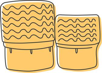 Kratib Kao icon, Laos flat icon.