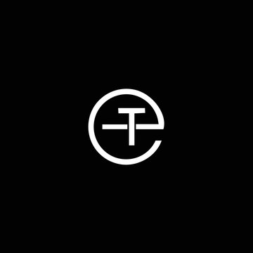 ET TE Logo Design, Creative Minimal Letter TE ET Monogram