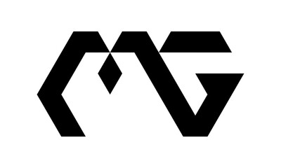 brand logo MG letter alphabet