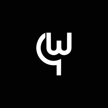 QW QW Logo Design, Creative Minimal Letter QW QW Monogram