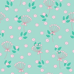 seamless pattern with  flowers