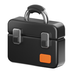 Education hand bag icon 3d rendering on isolated background