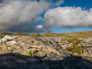 Aerial views of Limestone Pavement near Malham