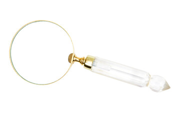 Magnifying glass isolated on background
