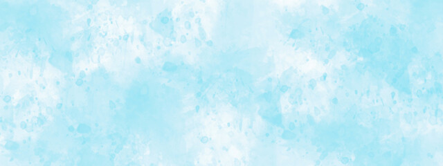 Beautiful clear light blue sky with white clouds. abstract watercolor blue-sky with cloudy background.