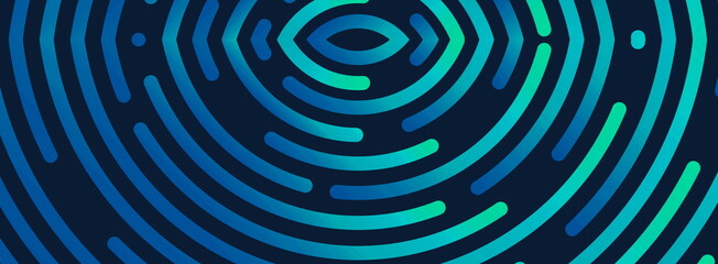 design abstract blue green lines background