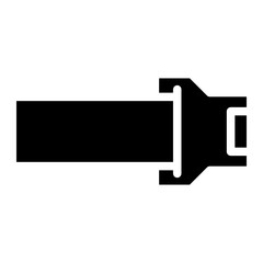 Fototapeta premium safety belt glyph 