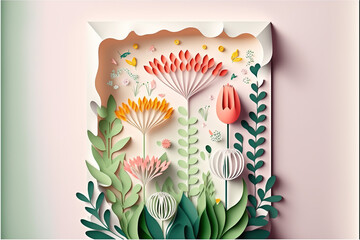 Spring Flowers, Generative Art