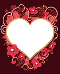  valentines frame with heart