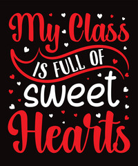 Valentines Typography day T shirt Design.