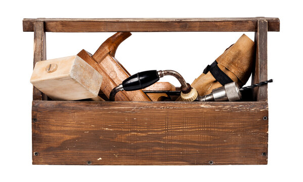 Wooden toolbox