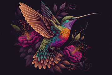 hummingbird illustration