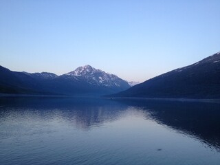 Ekultna Lake Alaska in the evening hours
