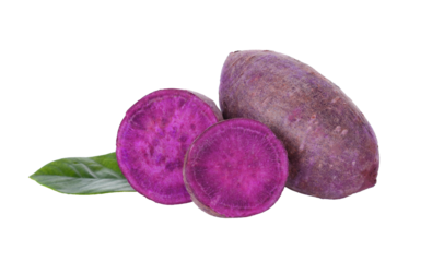 potato purple sweet isolated on transparent png