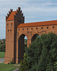 Obraz premium the wall of the castle