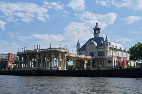 MAT, Tigre Art Museum seen from the Lujan River, in Buenos Aires, Argentina