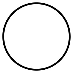 Black Circle Ring shape transparent png 