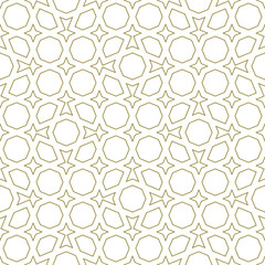Seamless arabic geometric ornament in brown color.