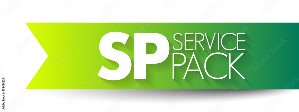 Poster sp - service pack a collection of updates, fixes, or enhancements to a software program delivered in