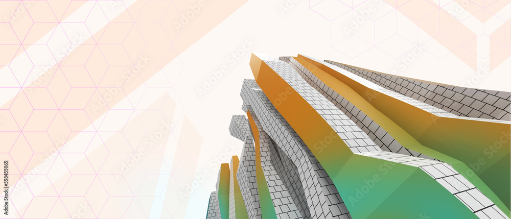 Poster abstract background. futuristic technology innovation development to connection data network concept