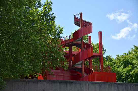 Follies of the Parc de la Villette in Paris