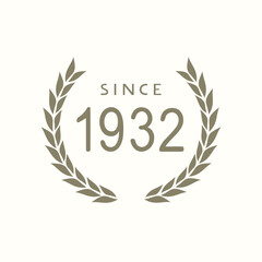 Since 1932 emblem