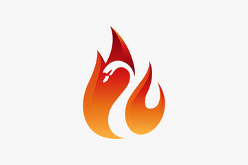 fire and swan logo