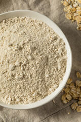 Raw Organic White Oat Flour