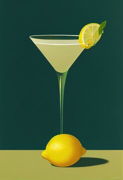 Lemon Drop Martini  (Generative AI)