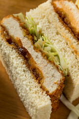 Homemade Japanese Chicken Katsu Sando Sandwich