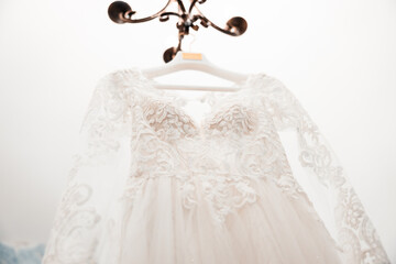 Beautiful wedding dresses  are waiting for bride, wedding day,love