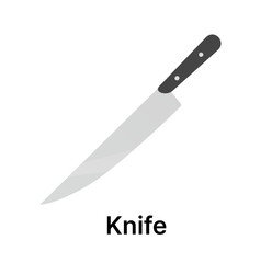 kitchen knife isolated on white background