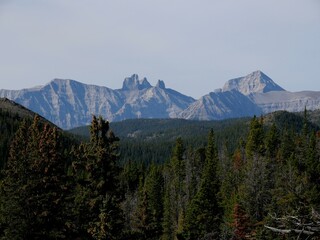 Landscape in the mountain in Southern Alberta