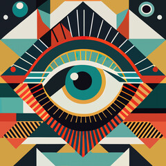geomtric abstract eye
