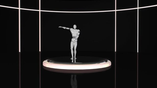 Humanoid Dancer Transparent Alpha Video Animation