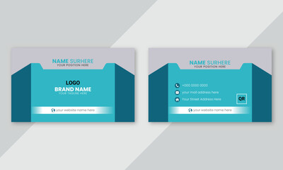 Simple creative business card and template design.