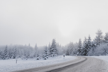Obraz premium Winterstraße