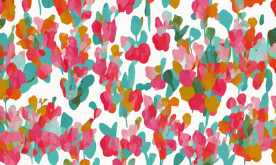 minimal line art flowers background design