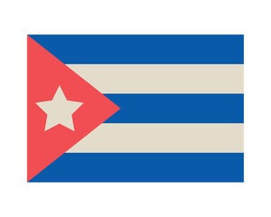 Obraz premium cuba flag icon