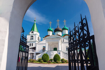 View of the Ascension Cathedral in Nizhny Novgorod.