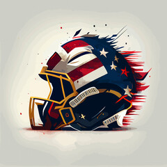 american football player's helmet