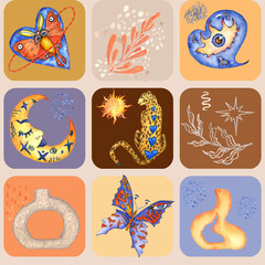 Valentine's Day in the style of 