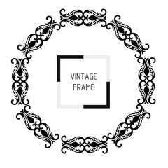 frames in vintage style with elements of ornament, art, pattern, background, texture.