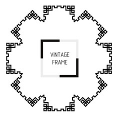 frames in vintage style with elements of ornament, art, pattern, background, texture.
