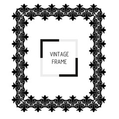 frames in vintage style with elements of ornament, art, pattern, background, texture.