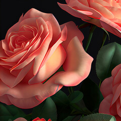 details of beauty roses